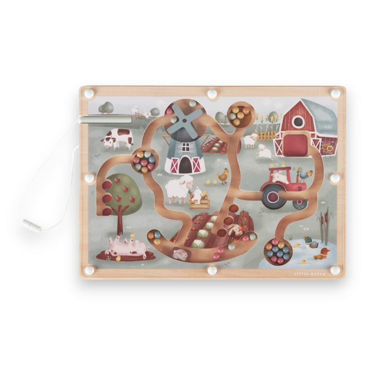 LITTLE DUTCH. Magnetic Maze Little Farm FSC