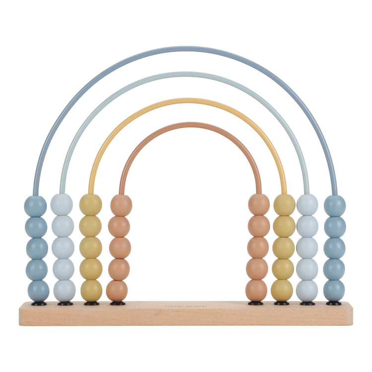 LITTLE DUTCH. Rainbow Abacus Forest Friends blue FSC