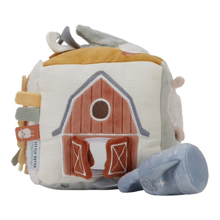 LITTLE DUTCH. Soft activity cube Little Farm