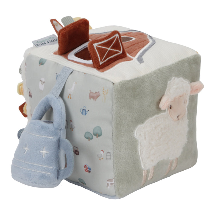 LITTLE DUTCH. Soft activity cube Little Farm