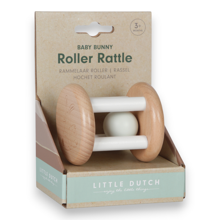 LITTLE DUTCH. Roller Rattle - Baby Bunny FSC