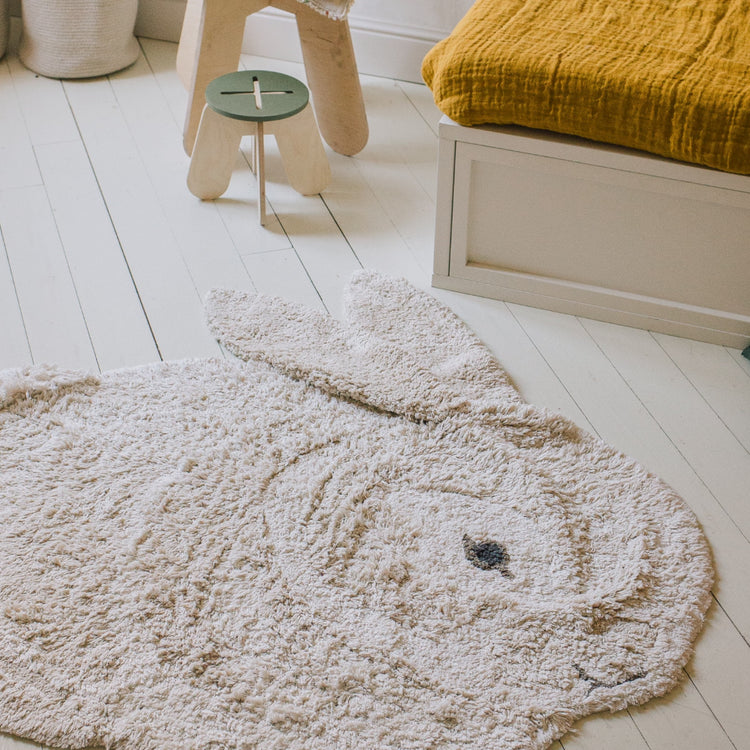 Lorena Canals. Washable Animal Rug Bunny 130x135