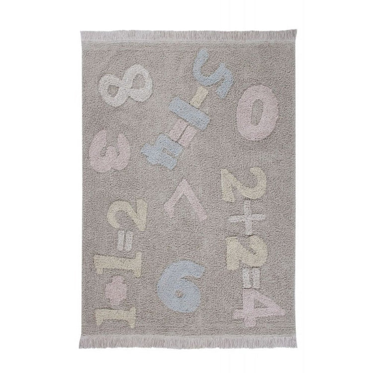 Lorena Canals. Washable Rug Baby Numbers. 120X160