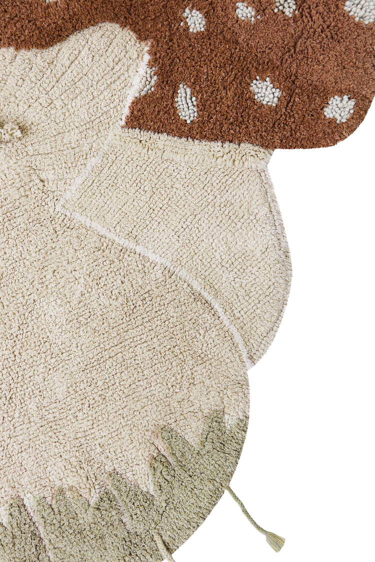 Lorena Canals. Washable rug Boletus 120 x 120 cm