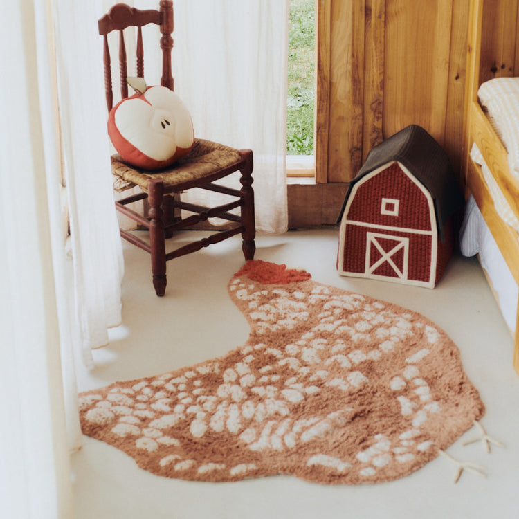 Lorena Canals. Washable rug Chicken 110x100 cm