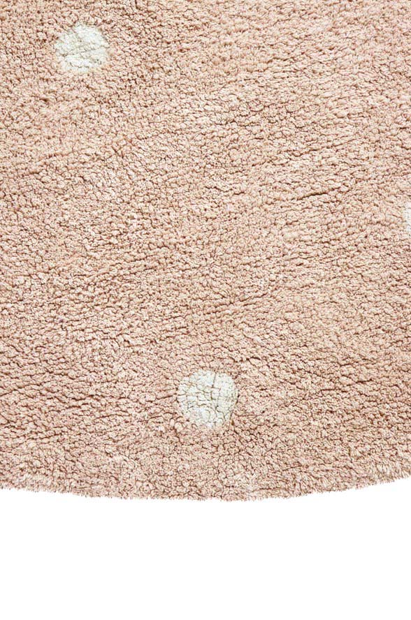 Lorena Canals. Washable rug Round Dot - Rose 140 cm