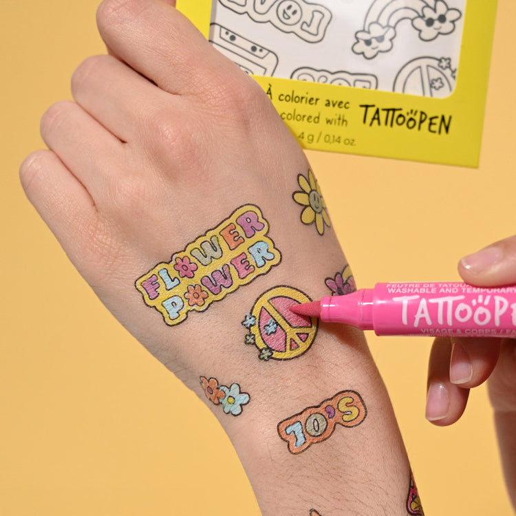 NAILMATIC. Temporary coloring tattoos - 70's