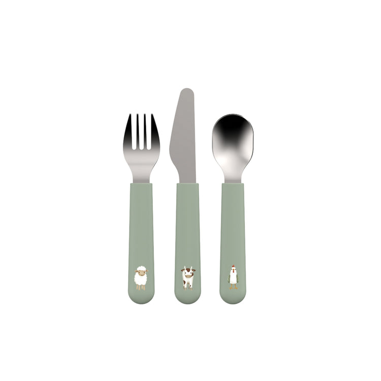 LITTLE DUTCH. Children's cutlery set mio 3 pcs - Little Farm