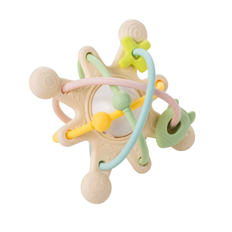 SILICONE & RUBBER. Teether with rattle Galaxy Silicone (pastel)