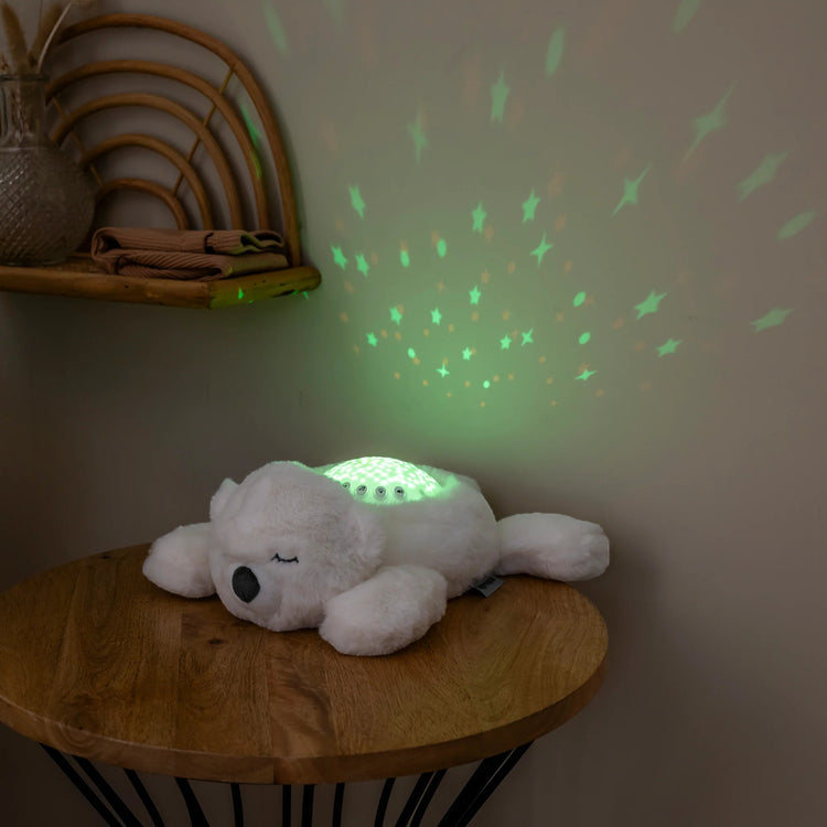 LAPIDOU. Night light projector polar bear (white)