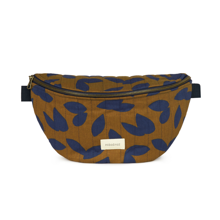 PARIS-TOKYO. Fanny Pack Blue Leaves