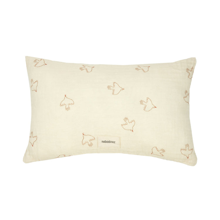 WABI SABI. Rectangular cushion Brown hoshi birds