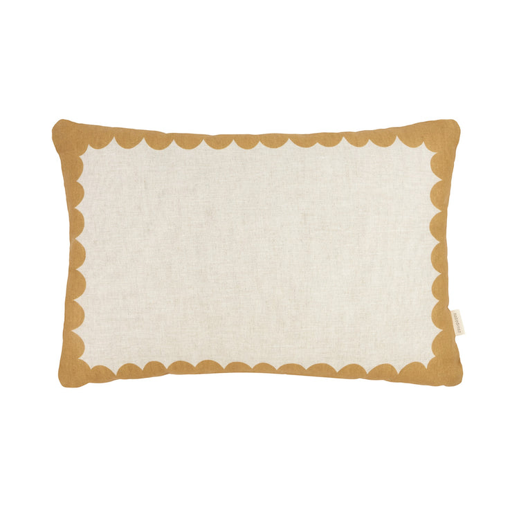 VIBES. Rectangular cushion linen Mustard 45x30 L