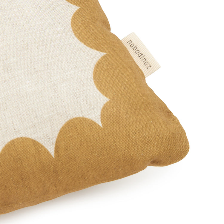 VIBES. Rectangular cushion linen Mustard 45x30 L