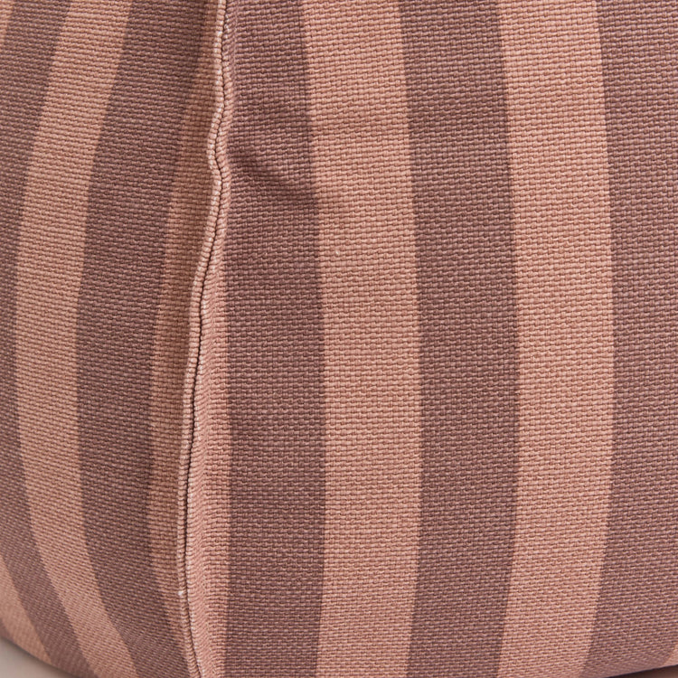 VIBES. Round beanbag Pink Mauve stripes 70x30