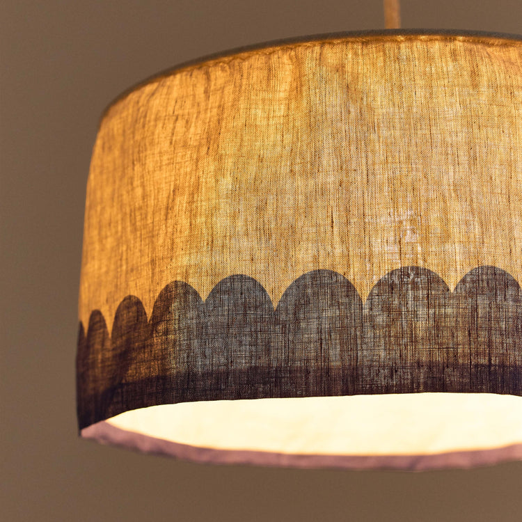 VIBES. Linen lampshade Blue diam. 40 cm