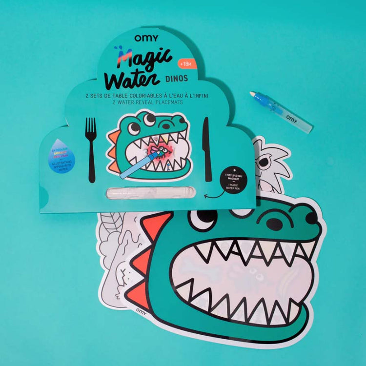 OMY. Magic water placemats - Dino