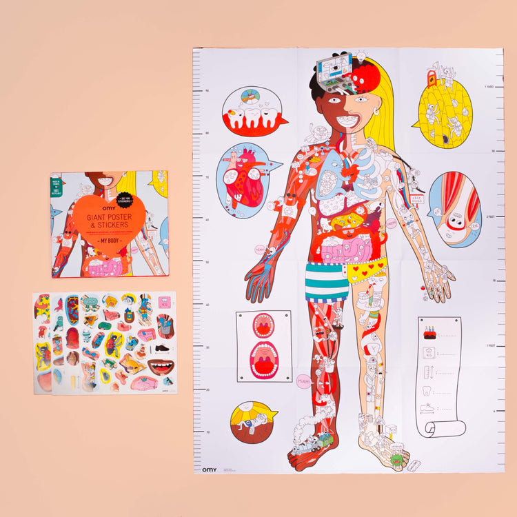 OMY. Poster and Stickers - My body