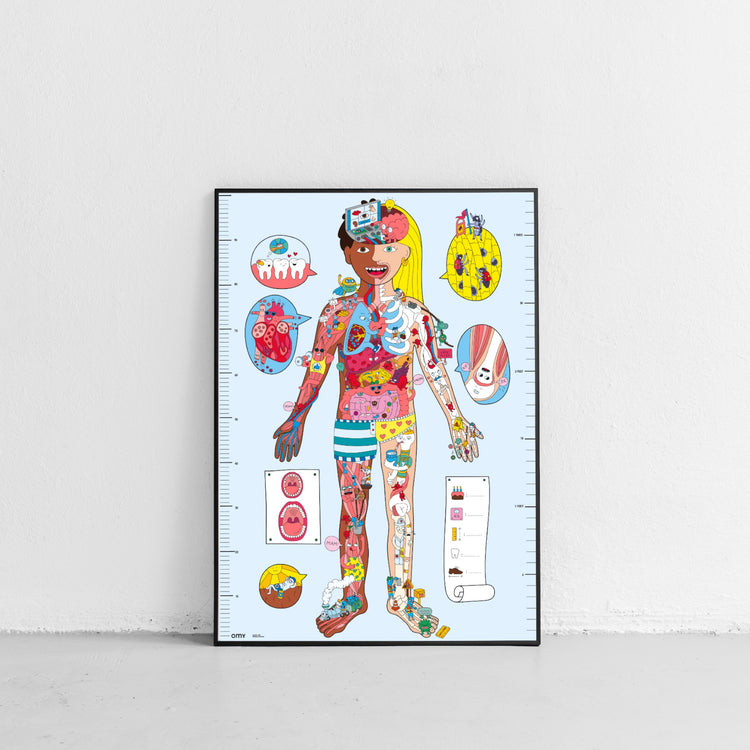 OMY. Poster and Stickers - My body