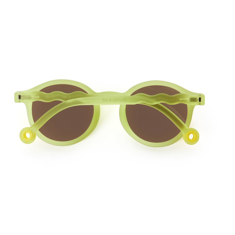 OLIVIO & CO. Junior oval sunglasses Citrus Garden-Lime Green 5-12y