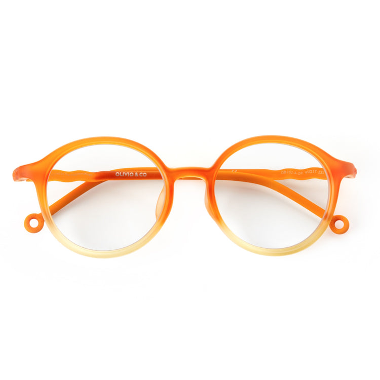 OLIVIO & CO. Junior oval screen glasses Sunrise Orange 5-12y