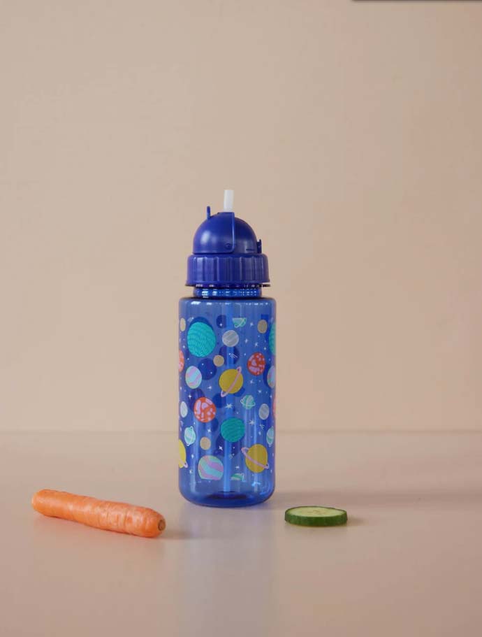 RICE. Plastic Kids Drinking Bottle with Galaxy Print