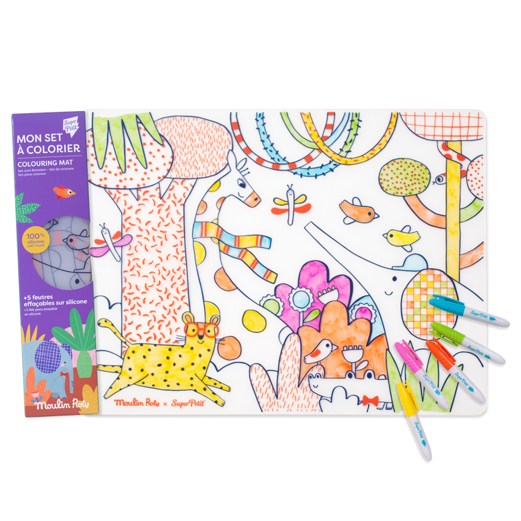 SUPER PETIT & MOULIN ROTY. Colouring placemat Les Toupitis