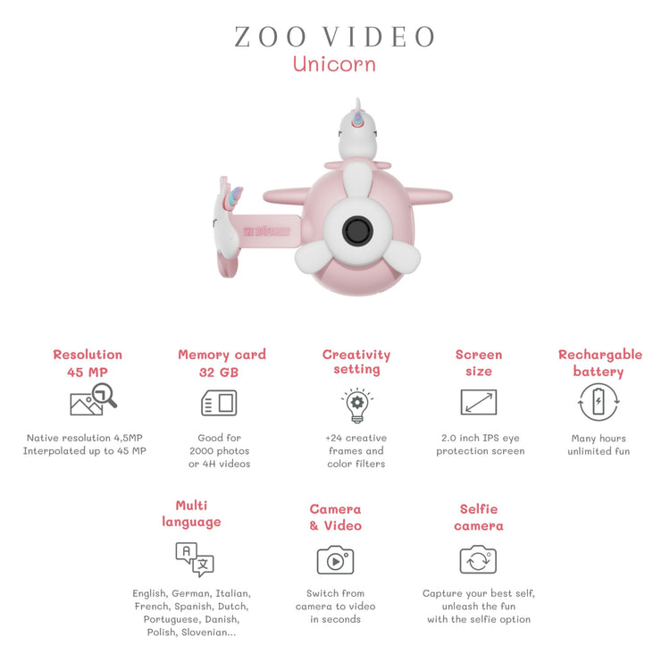 ZOO FAMILY. Zoo video camera Unicorn