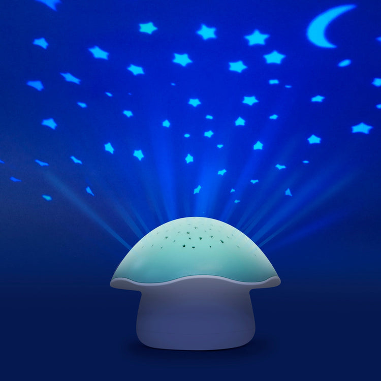 Musical star projector Mushroom (light blue)