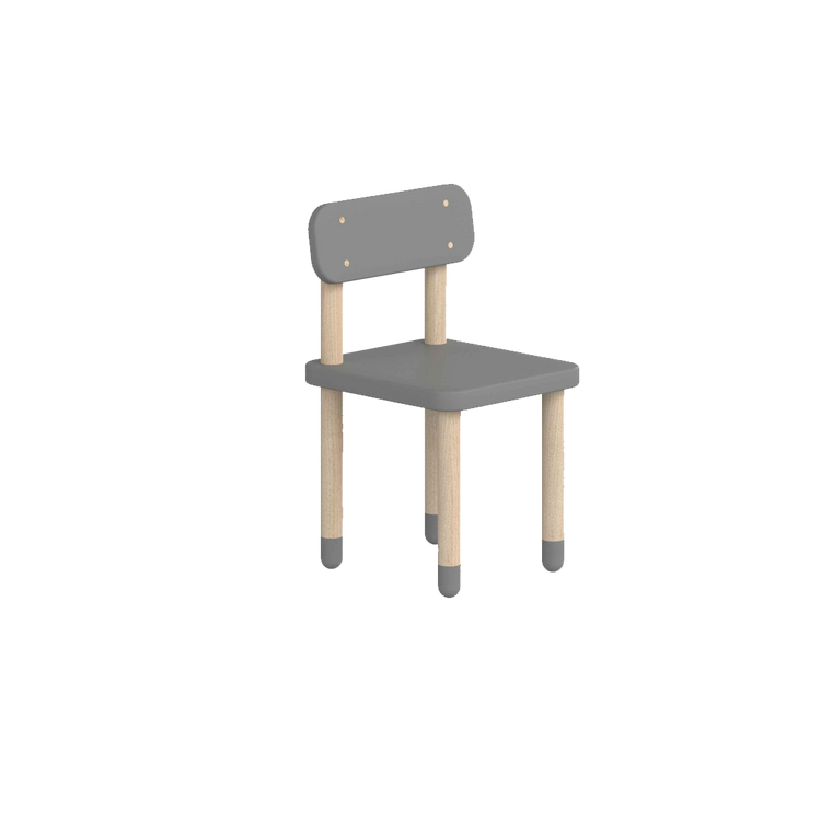 FLEXA. Dots chair with backrest - Urban Grey