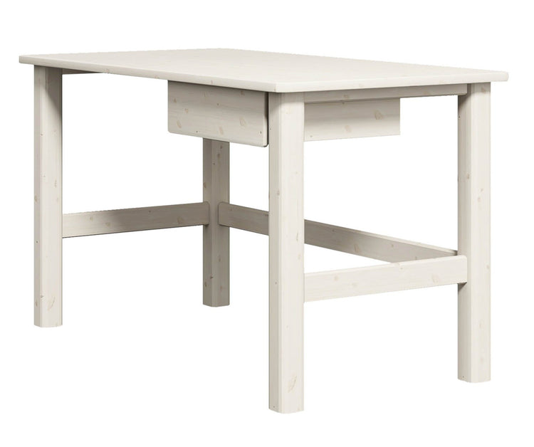 Flexa. Classic Desk with Drawer - White washed