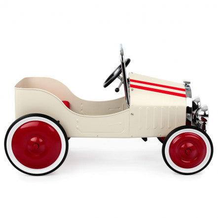 Baghera. Classic White Pedal Car