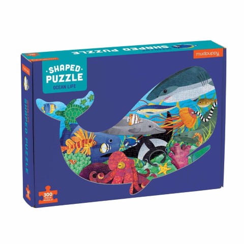 MUDPUPPY. 300 Piece Shaped Scene Puzzle Ocean Life
