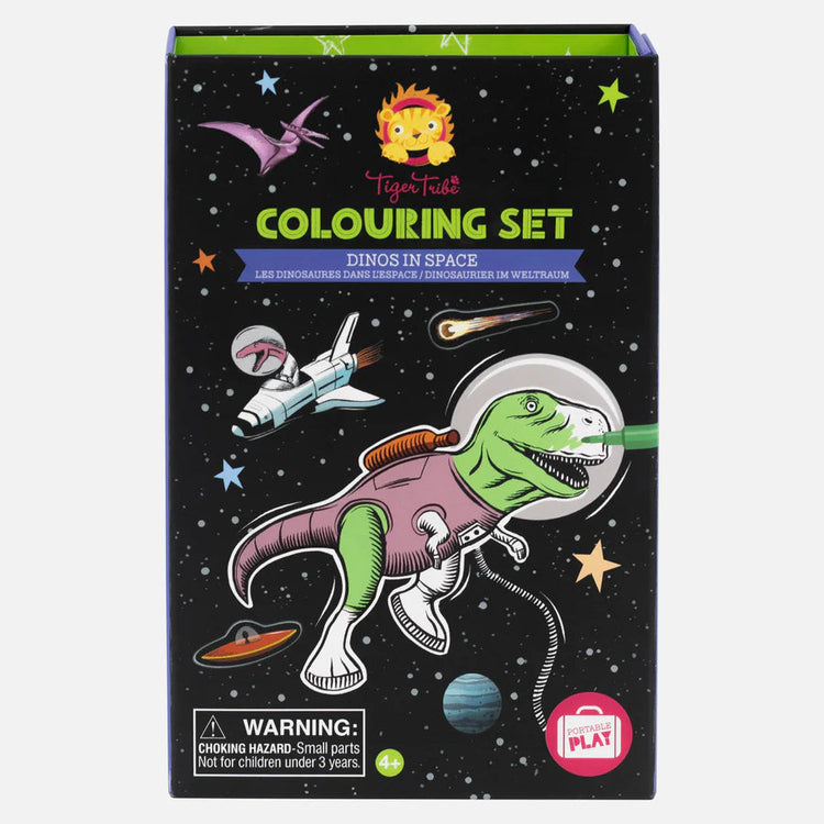 TIGER TRIBE. Colouring Set - Dinos in Space