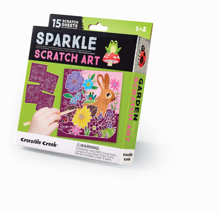 CROCODILE CREEK. Sparkle Scratch Art/Garden