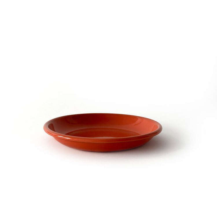EKOBO. Enamel Side Plate - DESERT - Terracotta/Blush (21 cm)