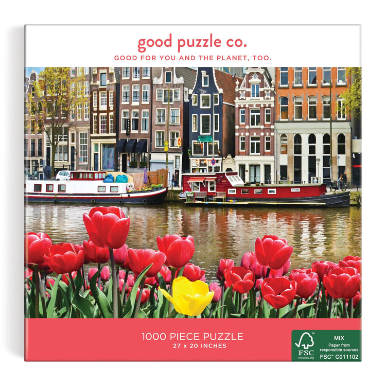 GOOD PUZZLE COMPANY, Παζλ 1000 κομματιών Flowers In Amsterdam