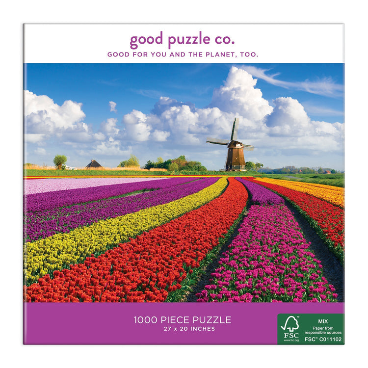GOOD PUZZLE COMPANY, Παζλ 1000 κομματιών Flowers In Holland