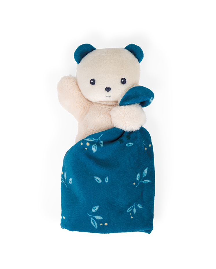 CARRE DOUCEUR. Doudou bear Night-Owl 18cm