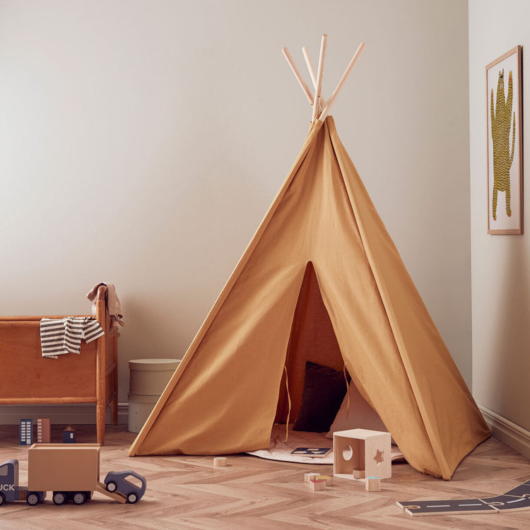 KIDS CONCEPT. Tipi tent yellow