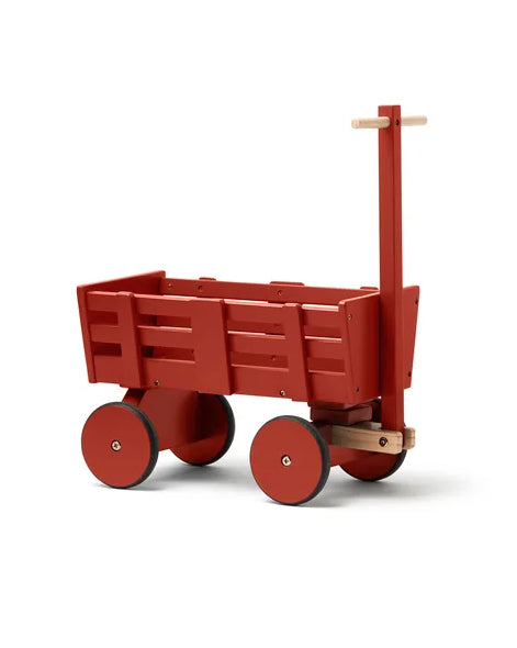 KIDS CONCEPT. Doll wagon dark red