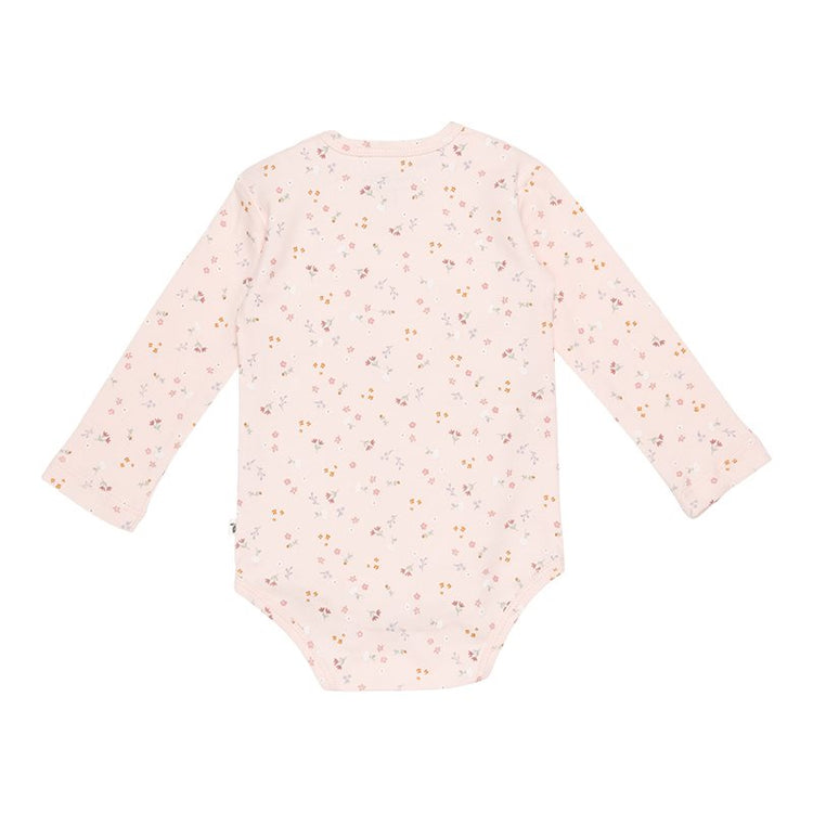 LITTLE DUTCH. Bodysuit long sleeves Little Pink Flowers - 50/56