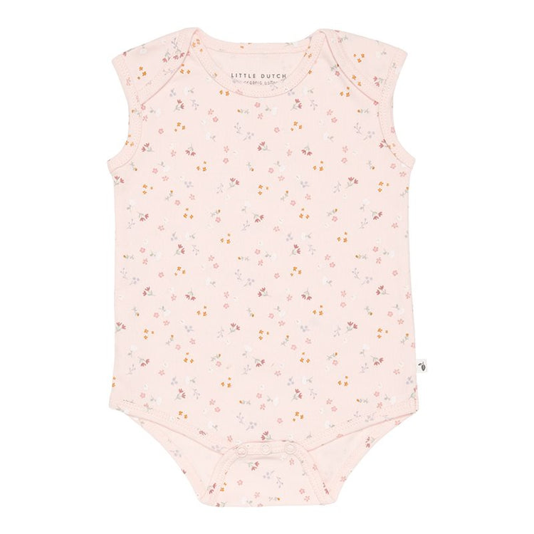 LITTLE DUTCH. Bodysuit sleeveless Little Pink Flowers