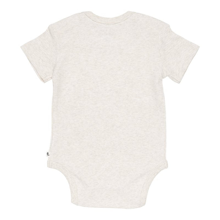 LITTLE DUTCH. Bodysuit short sleeves Rib Sand - 62/68