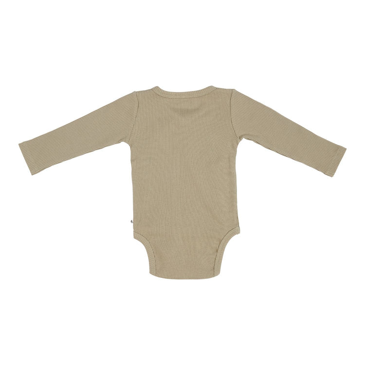 LITTLE DUTCH. Bodysuit long sleeves Rib Olive- 50/56