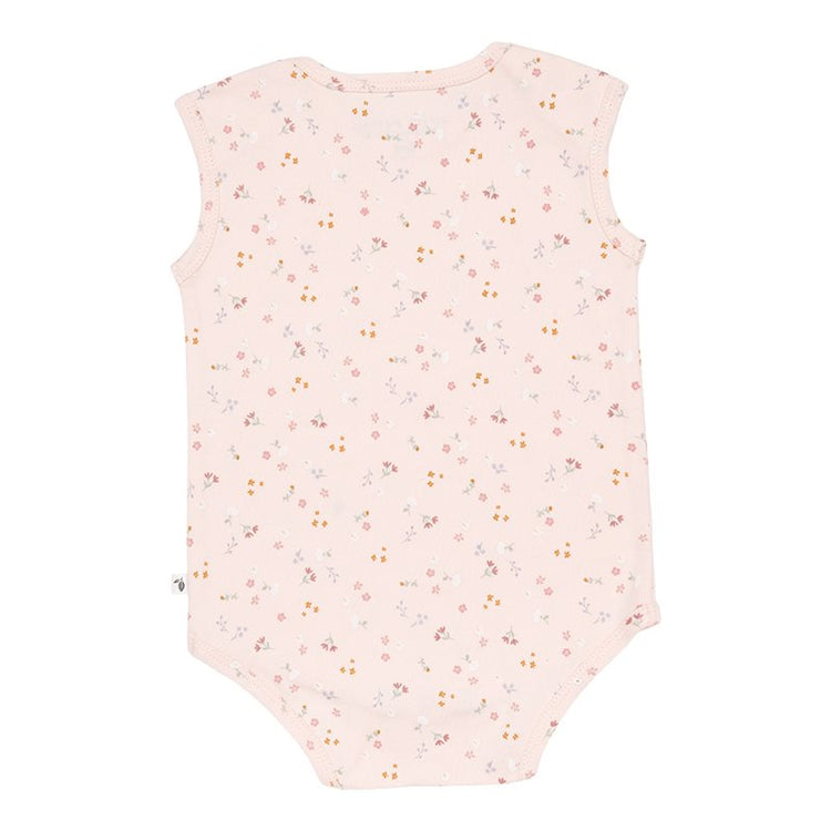 LITTLE DUTCH. Bodysuit sleeveless Little Pink Flowers - Νο 86/92