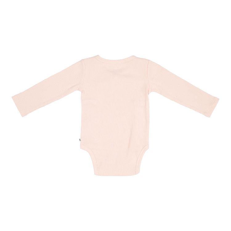 LITTLE DUTCH. Bodysuit long sleeves Rib Pink-50/56