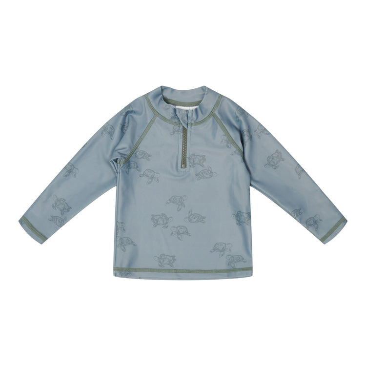 LITTLE DUTCH. Swim T-shirt long sleeves Turtle Island  Olive - 62/68