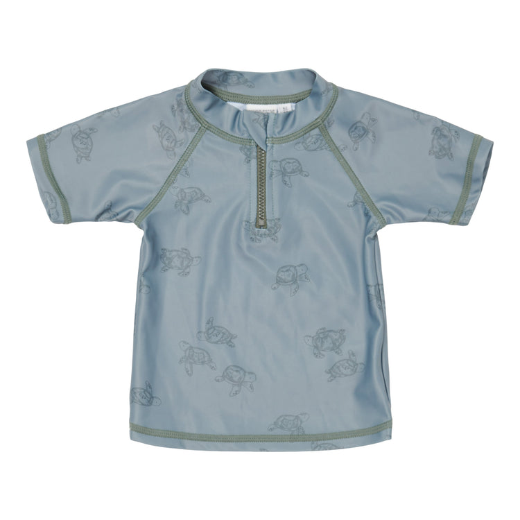 LITTLE DUTCH. Swim T-shirt short sleeves Turtle Island  Olive - 74/80