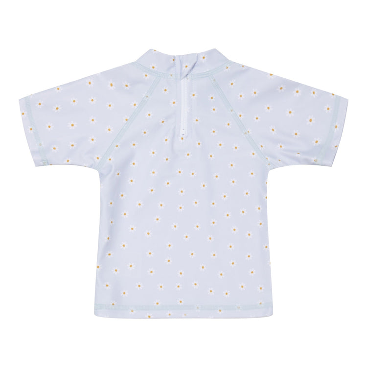 LITTLE DUTCH. Swim T-shirt short sleeves Daisies Blue - 74/80